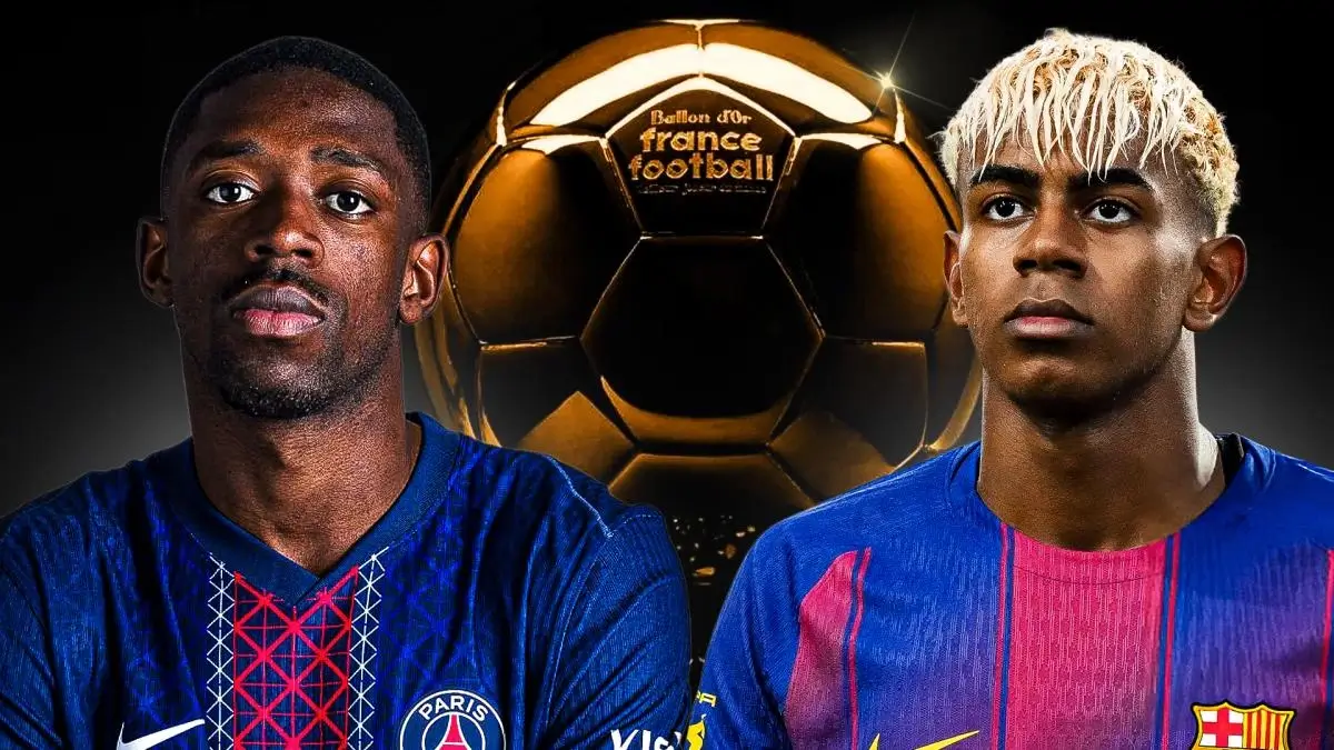 Lamine Yamal Barcelona dan Ousmane Dembélé PSG bersaing Ballon d’Or 2025.