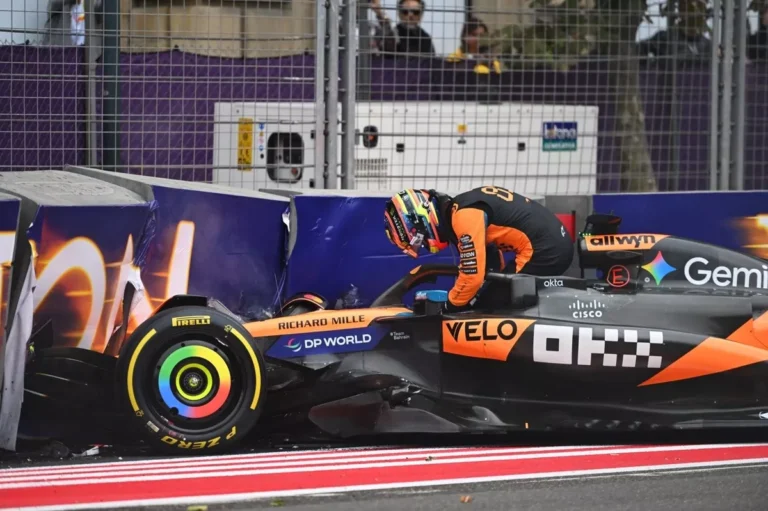 Oscar Piastri Crash di GP Azerbaijan 2025
