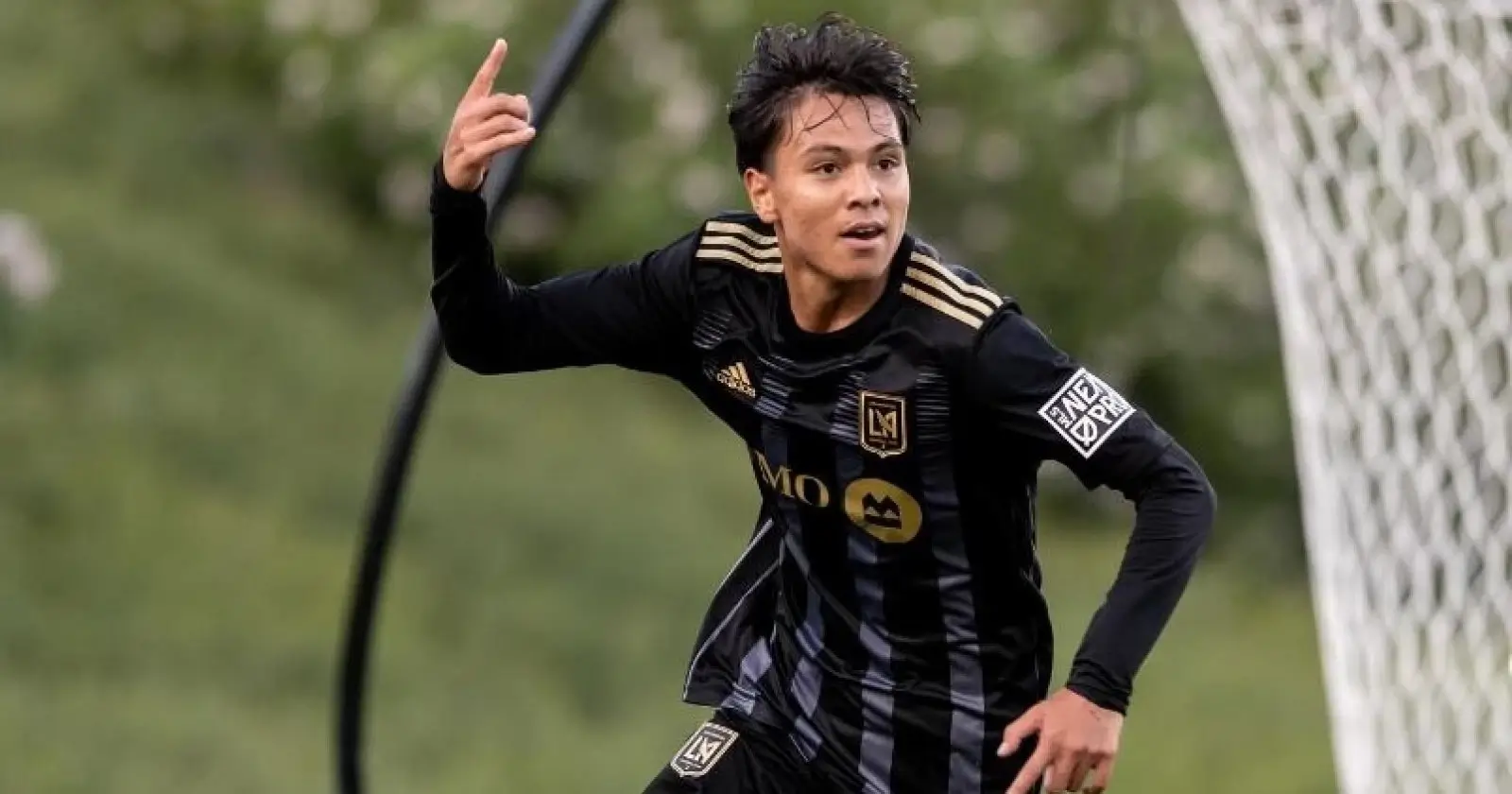 Adrian Wibowo Surabaya Pride, merayakan gol bersama LAFC