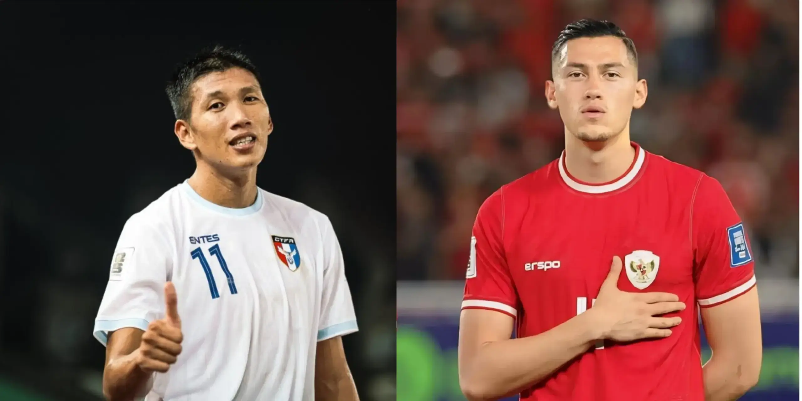 Jay Idzes siap menghadapi pemain senior Wu Chun-ching di laga FIFA Matchday