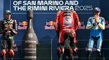 Marquez Juara Misano, Selebrasi Jemur Baju ala Messi