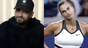 Nick Kyrgios flashed his mischievous smile while Aryna Sabalenka showed her frustration on the court — two of tennis’s most expressive stars with contrasting moods.