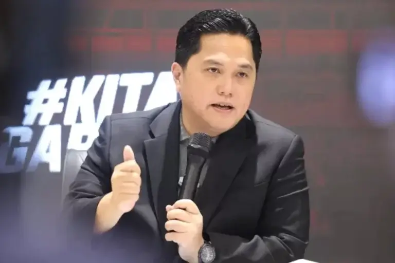 Erick Thohir dalam pertemuan PSSI 2024