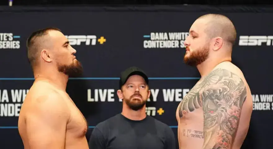 Azamat Nuftillaev dan Jovan Leka face-off di DWCS Week 10 Las Vegas