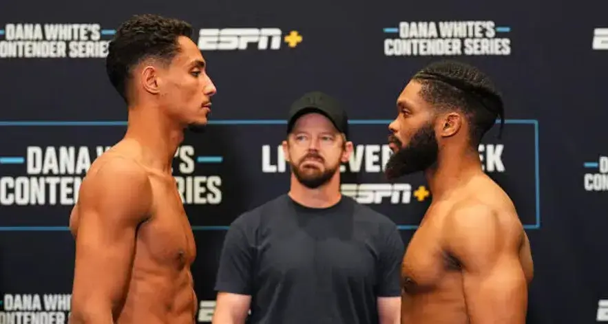 Marwan Rahiki dan Ananias Mulumba face-off di DWCS Week 10 Las Vegas