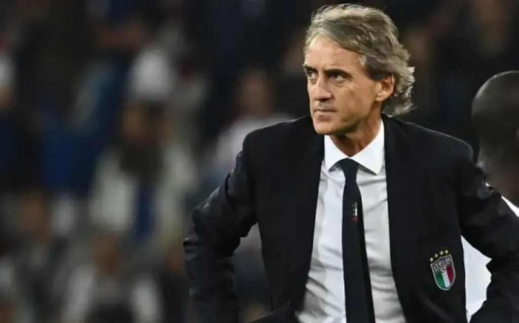 Roberto Mancini with Italy