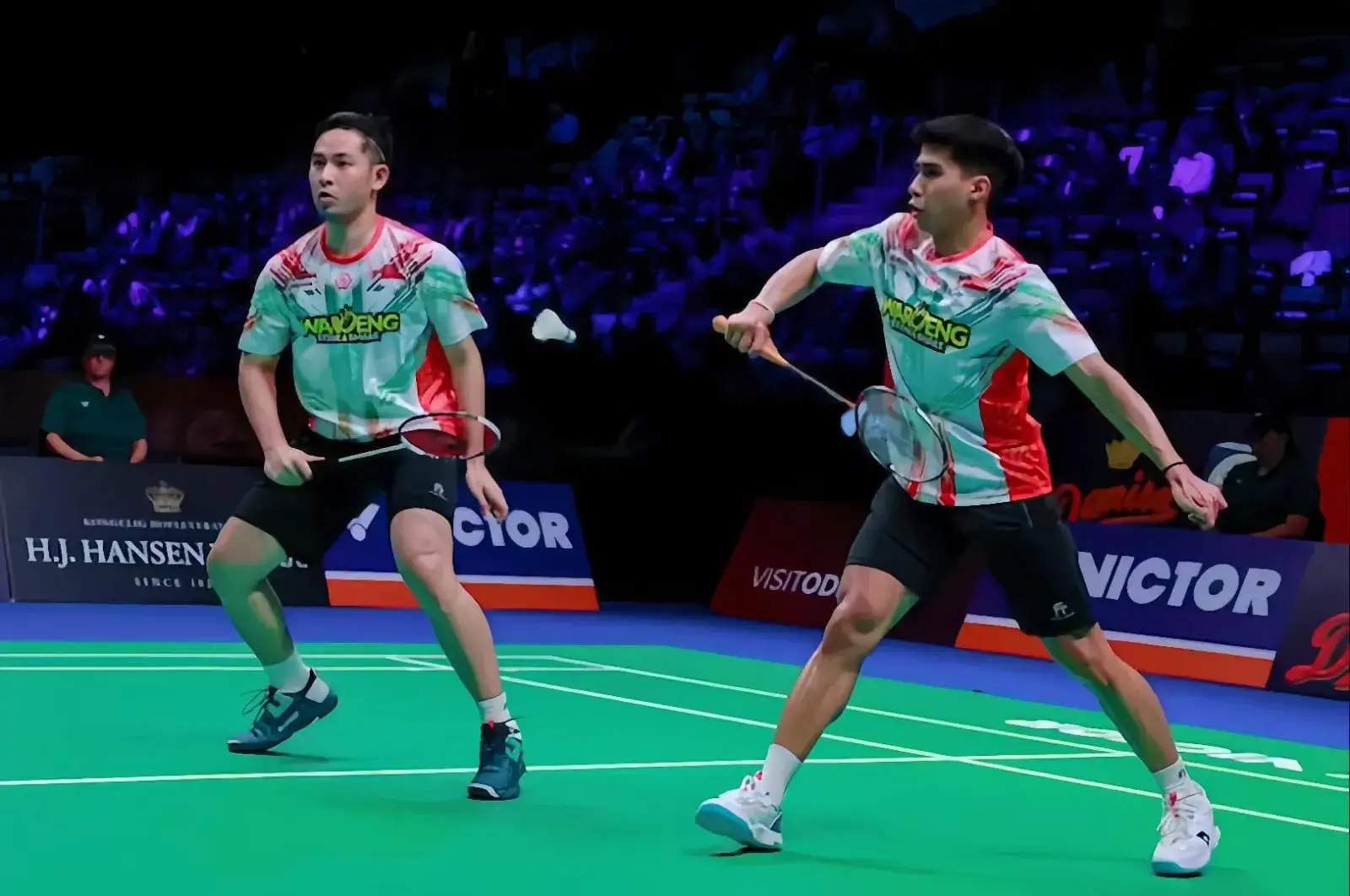 Ganda putra Indonesia, Sabar Karyaman Gutama dan Moh Reza Pahlevi Isfahani. (Dok. PBSI)