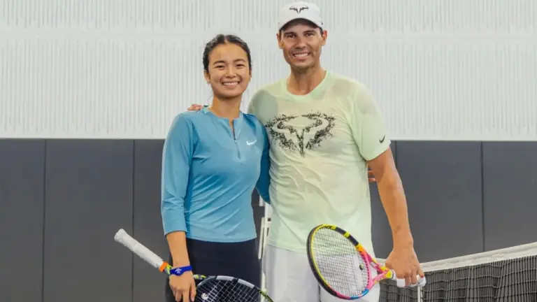 Rafael Nadal Latihan dengan Alexandra Eala Usai Pensiun